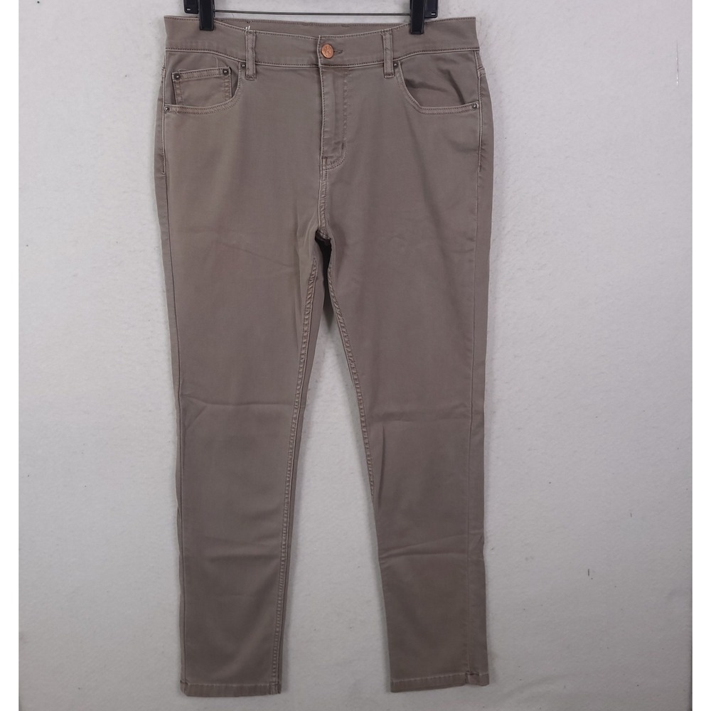 Mugsy Jeans Bucks Chinos Mens 35x34 Tan Brown Slim Fit Stretch FLX8NBR-35X34